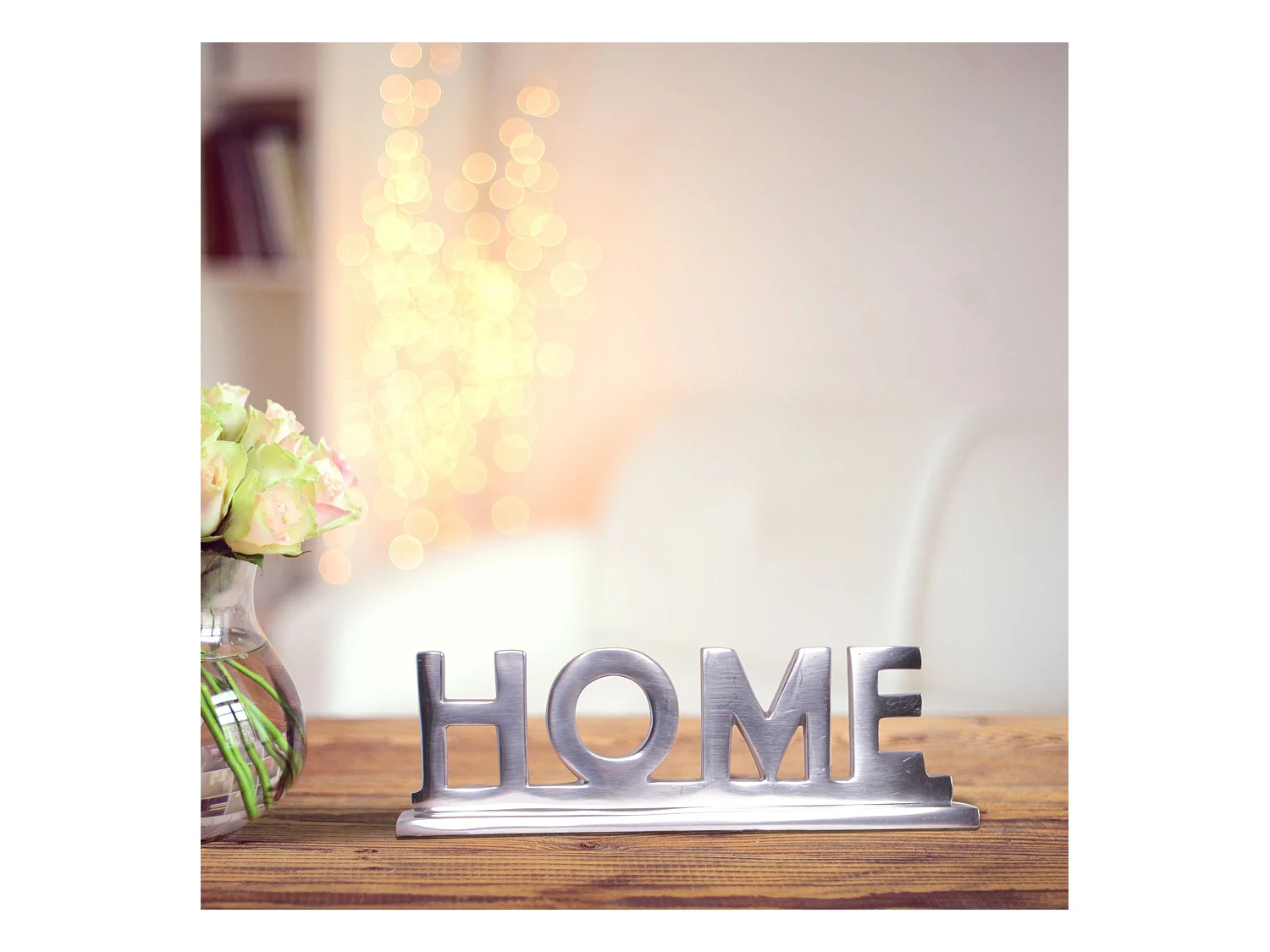 Home Deco café lettrage décoration de table aluminium aluminium Wohndeko