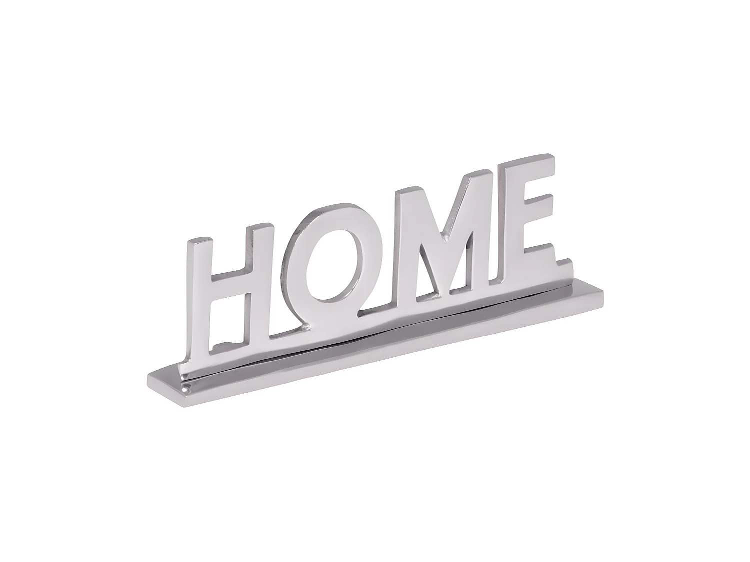 Home Schriftzug Deko Wohnzimmer Tisch Dekoration Alu Aluminium Wohndeko