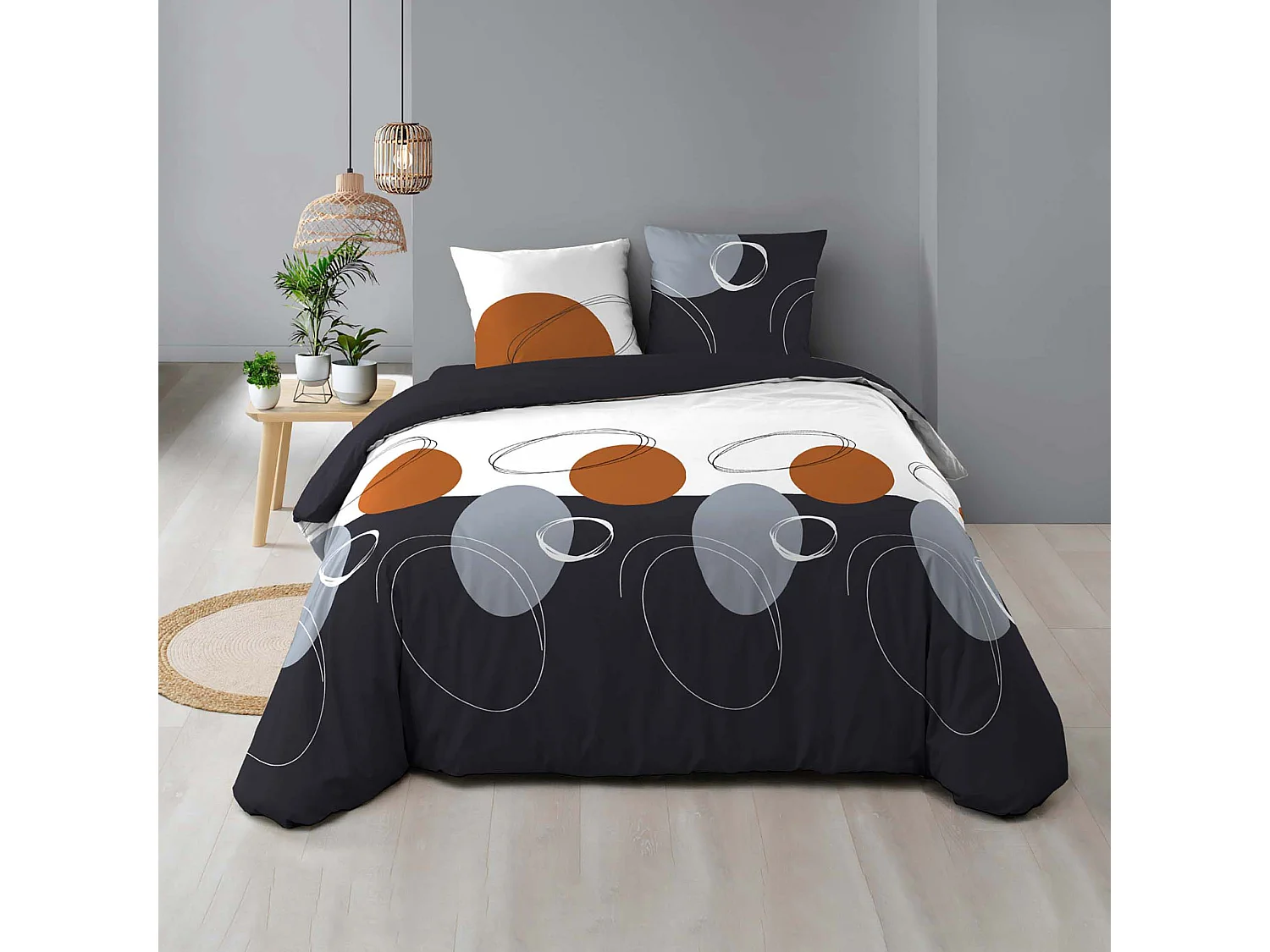 Parure housse couette + Taies Oblisse 220x240cm