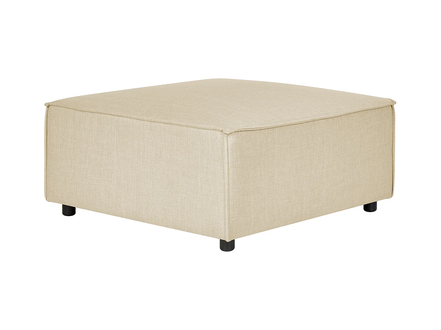 Ottomane APRICA Kunstleinen Beige
