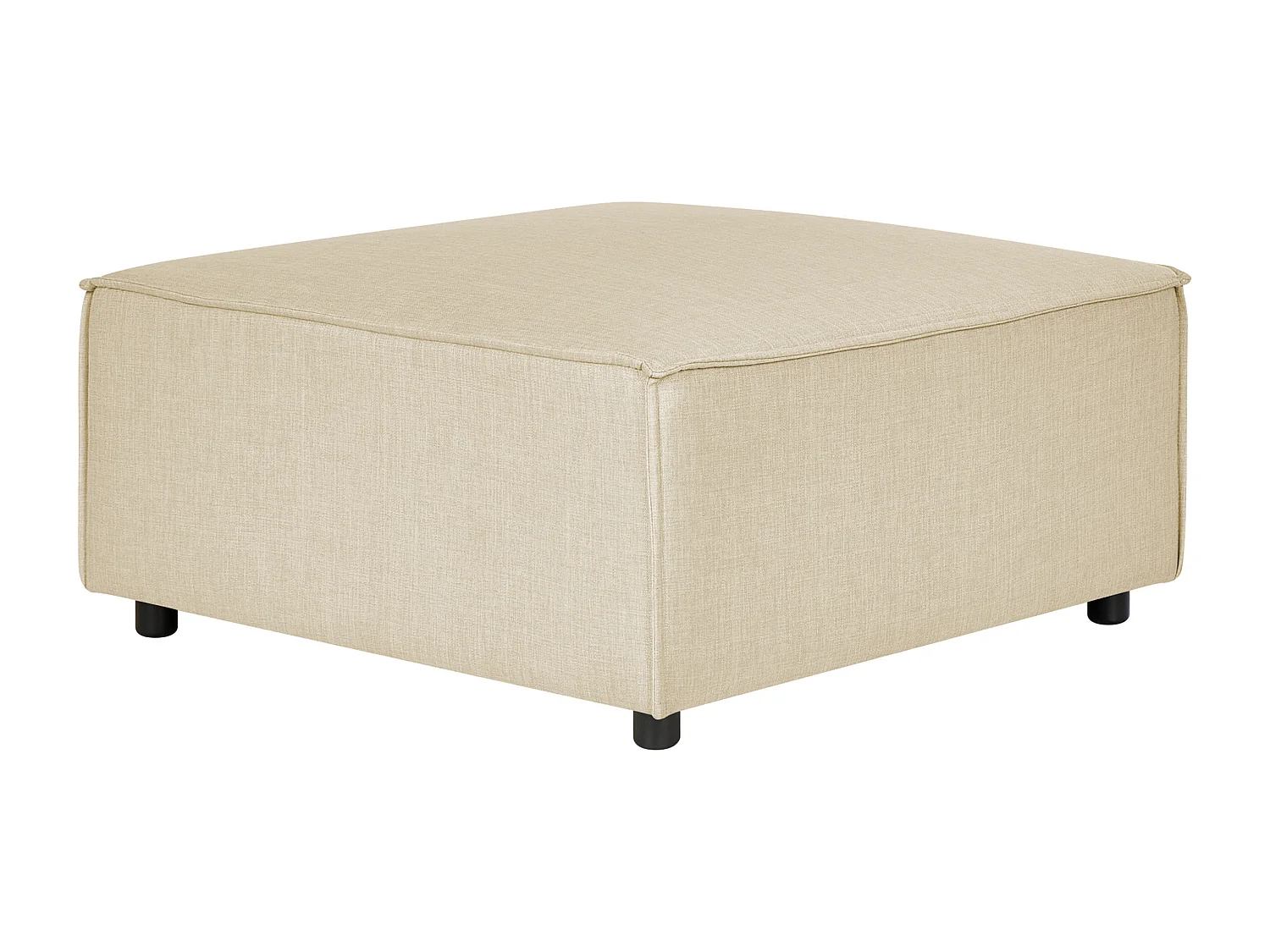 Ottoman APRICA Lin synthétique Beige