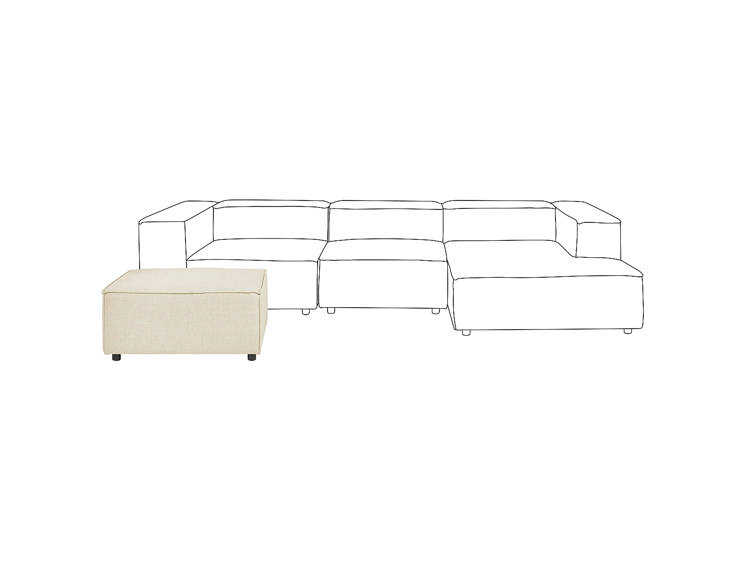 Fotpall APRICA Konstlinne Beige