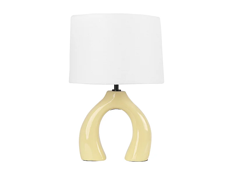 Tischleuchte ABBIE Keramik Gelb