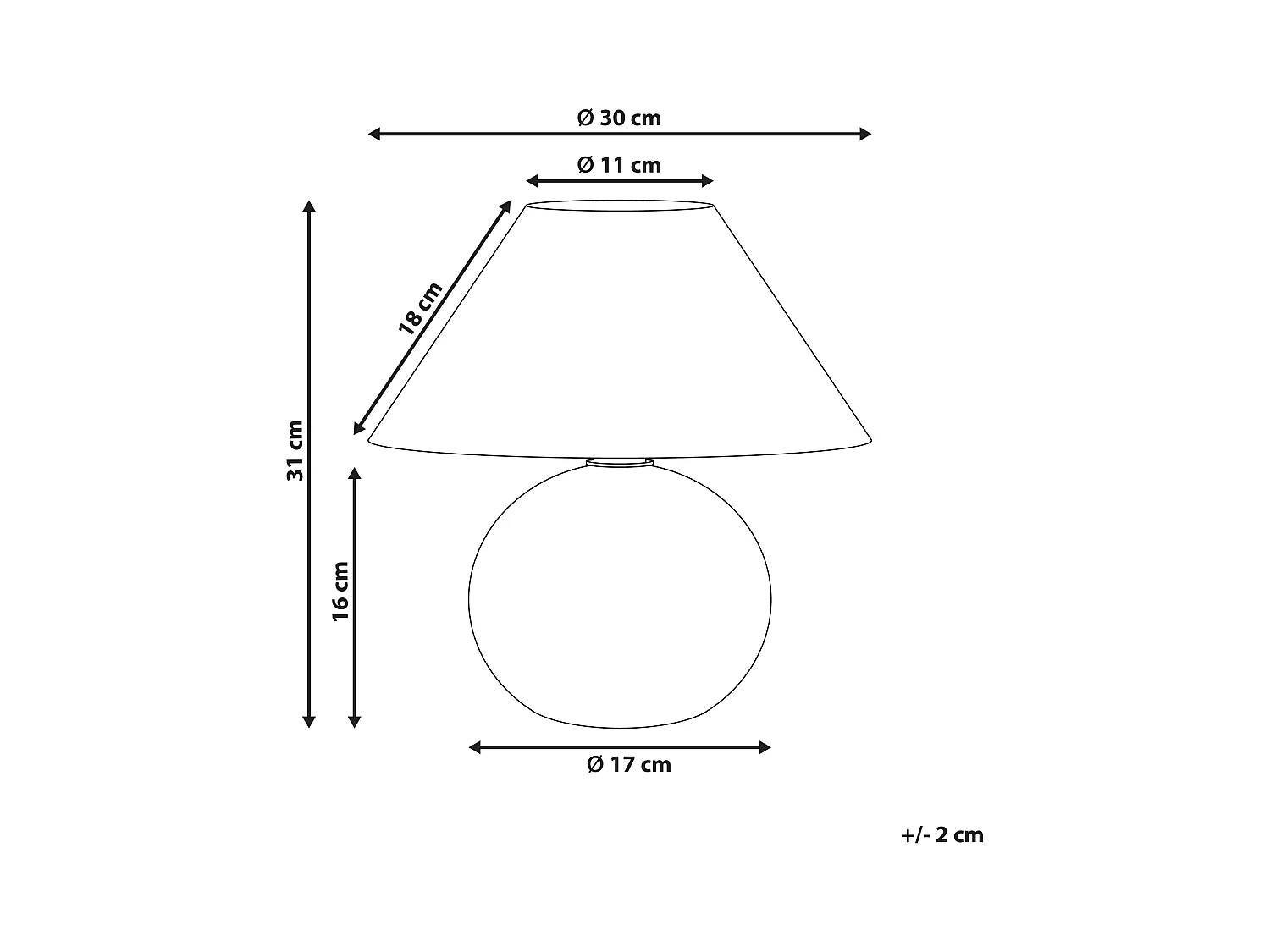 Lámpara de mesa CINDER Ratán Natural