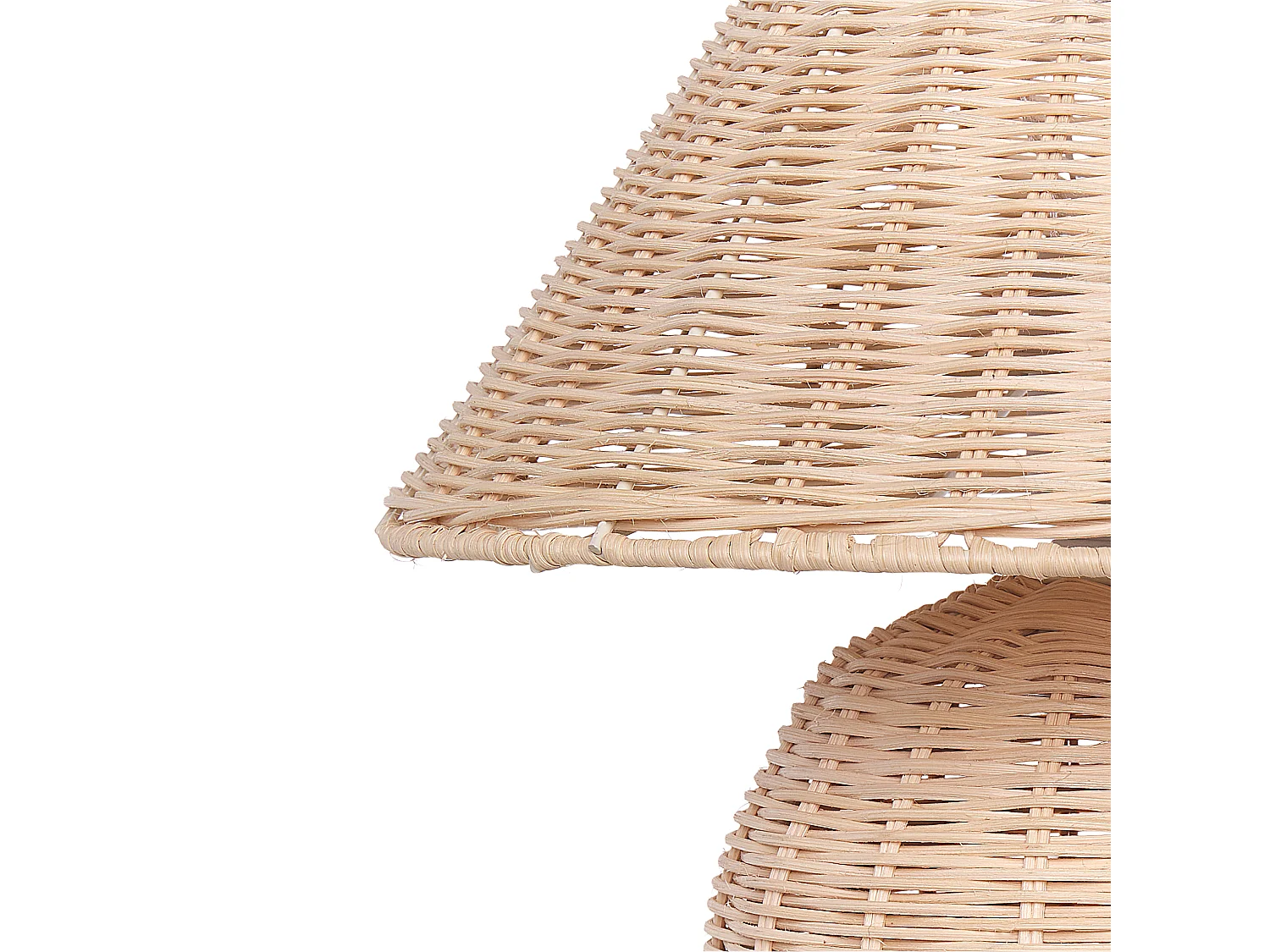 Tischleuchte CINDER Rattan Naturfarben