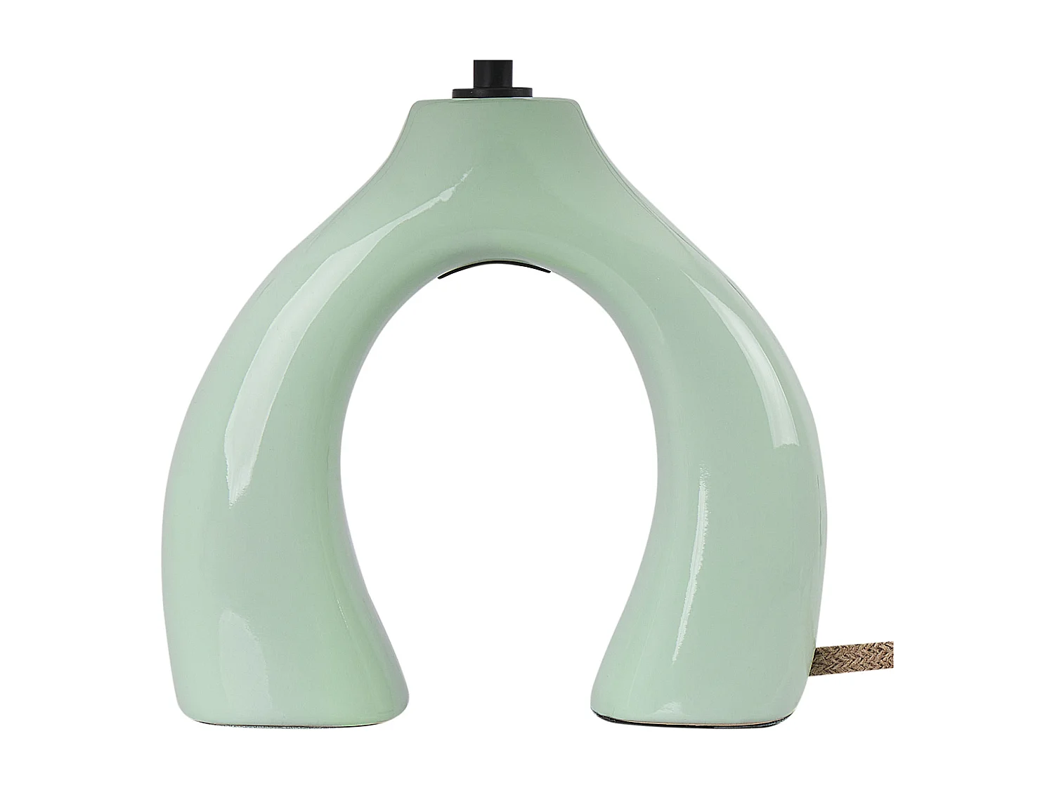 Lámpara de mesa ABBIE Cerámica Verde claro