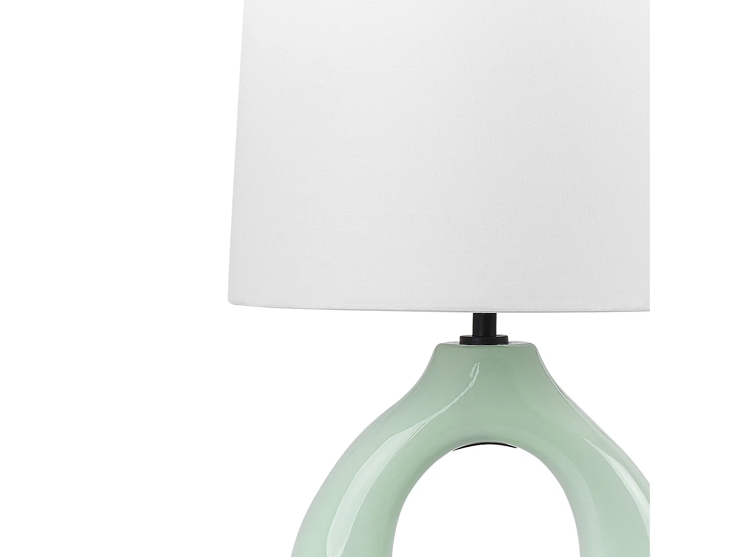 Lampa stołowa ABBIE Ceramika Jasnozielony