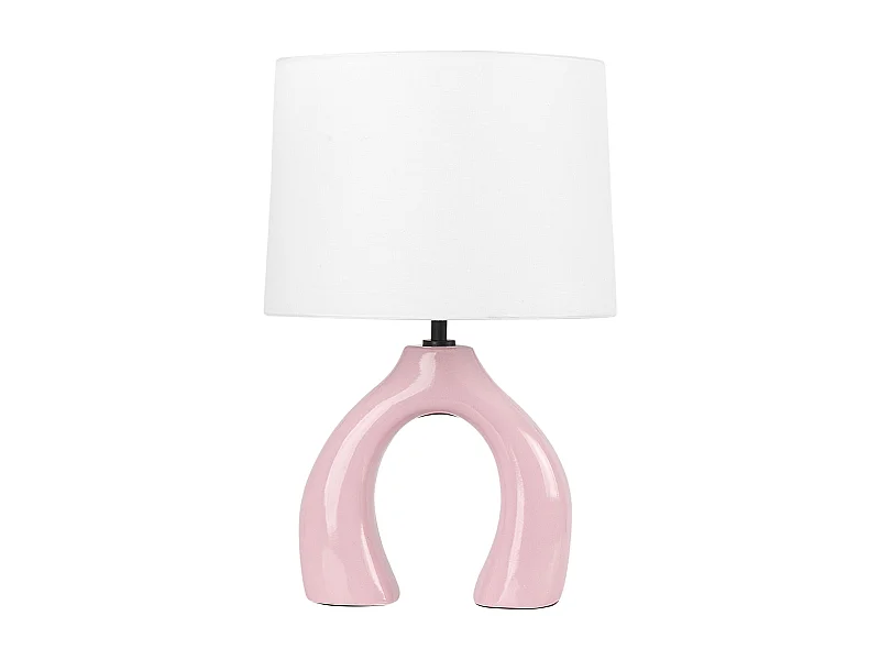 Lampada da tavolo ABBIE Ceramica Rosa