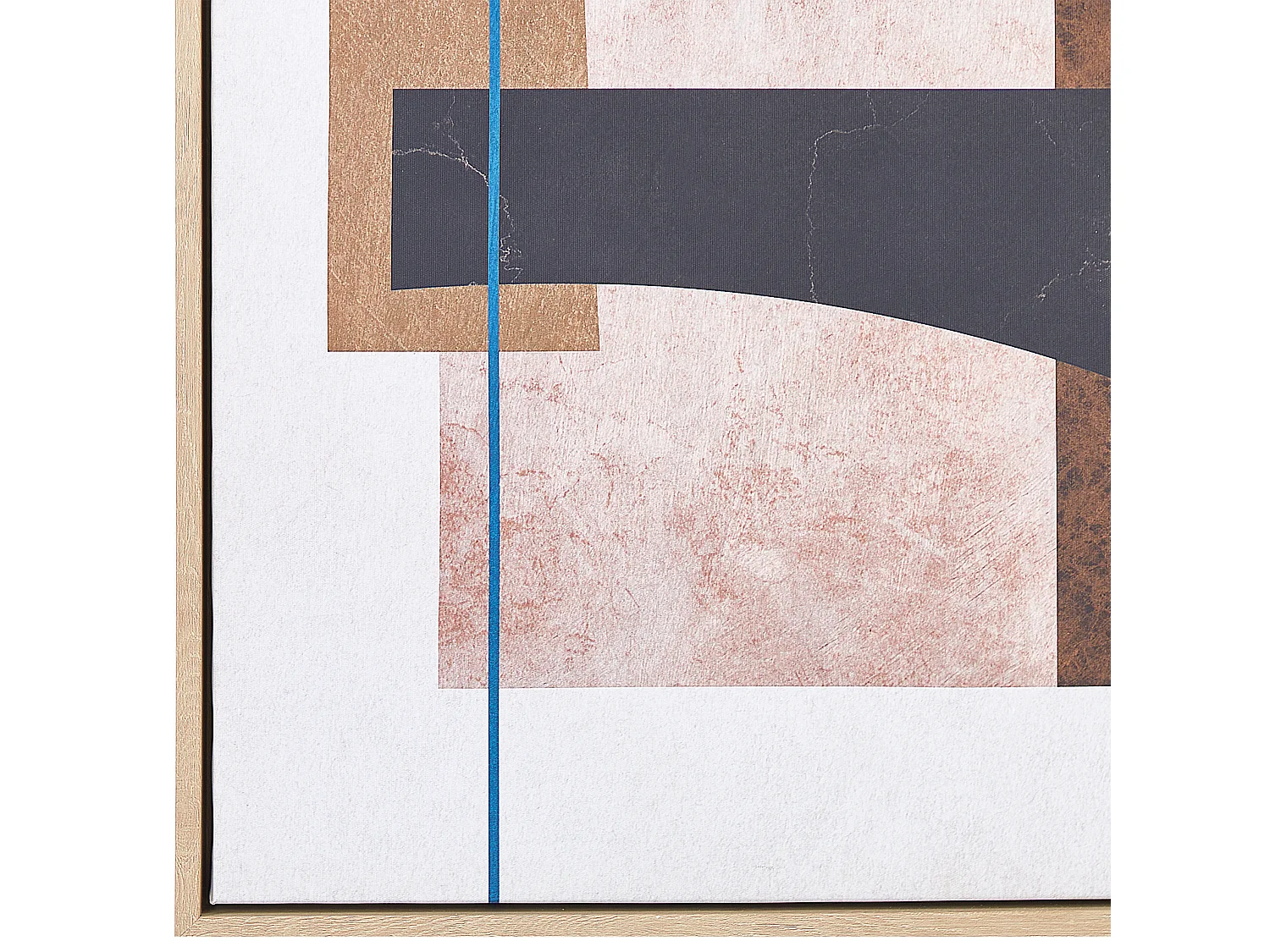 Imprimé sur toile RUFFANO Motif abstrait 63 x 93 cm Multicolore