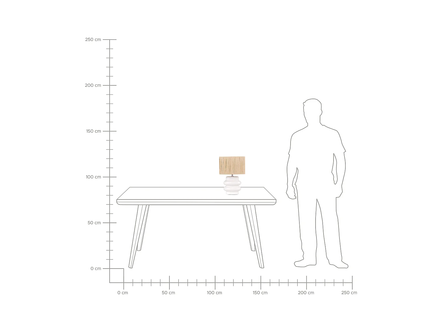 Tafellamp JUDY Keramiek Wit