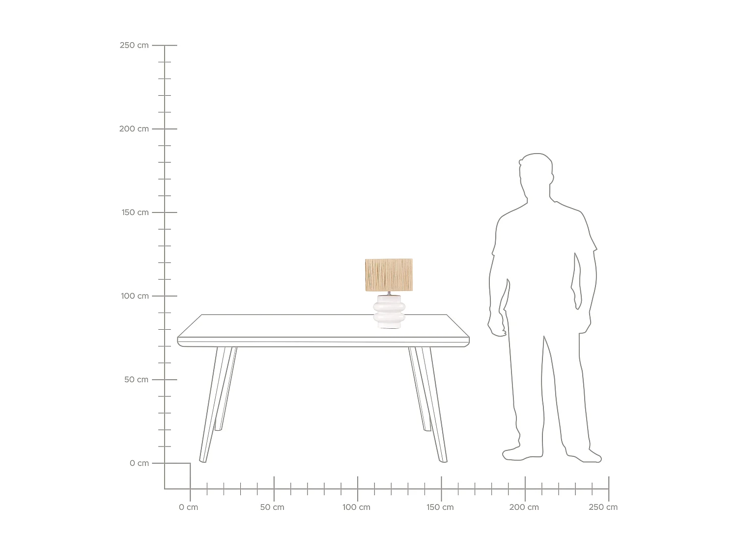 Tafellamp JUDY Keramiek Wit