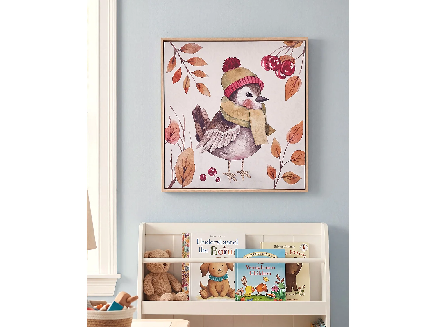 Imprimé sur toile CASTRO Motif animal 63 x 63 cm Multicolore