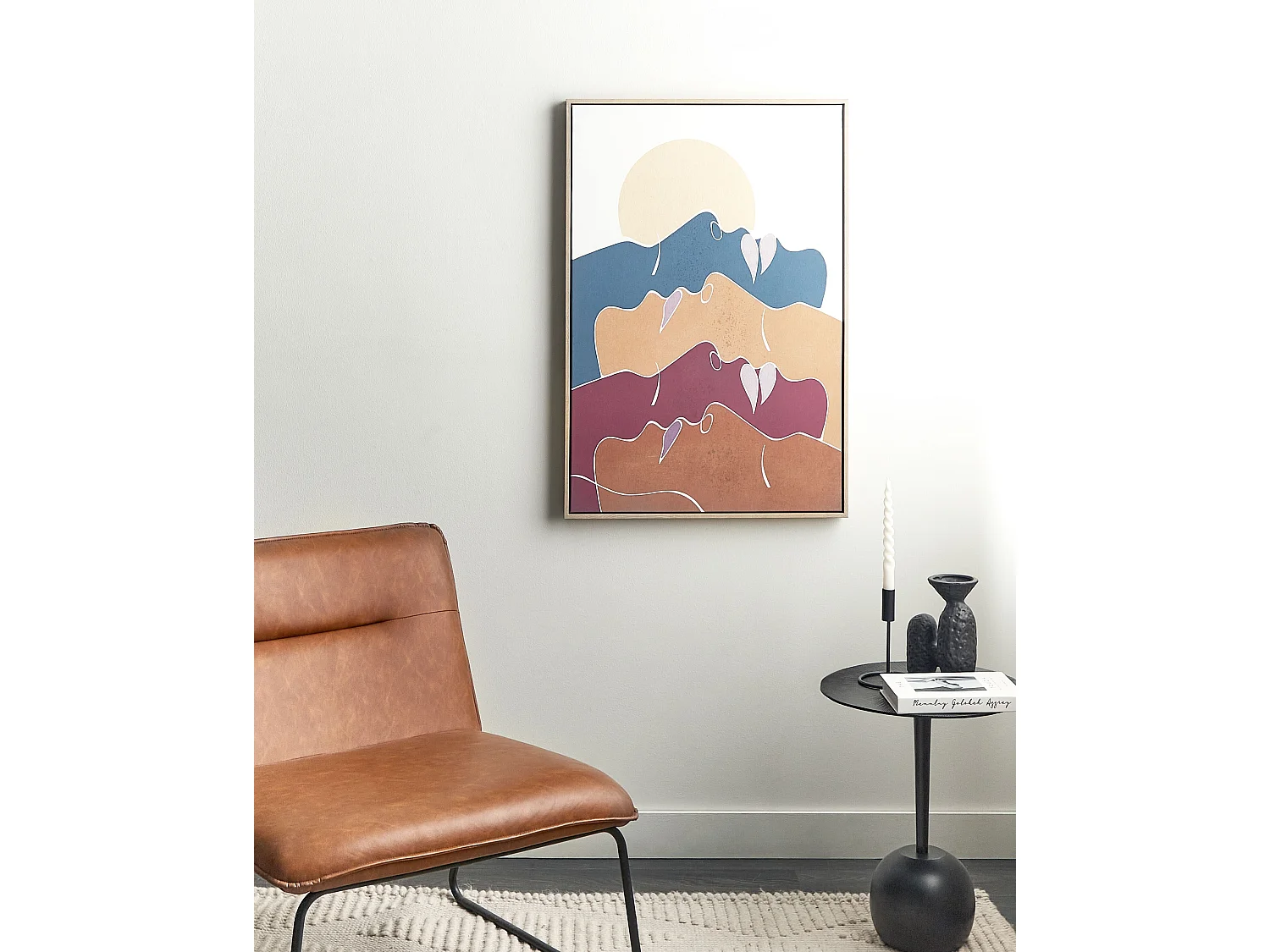 Canvas FASANO Frauenmotiv 63 x 93 cm Bunt