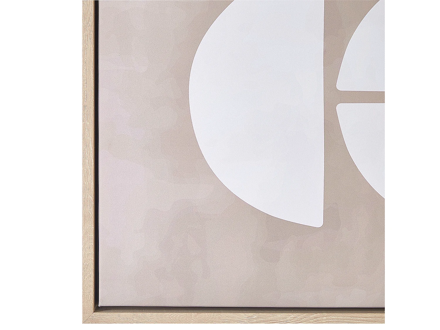 Imprimé sur toile RACALE Motif abstrait 63 x 93 cm Beige