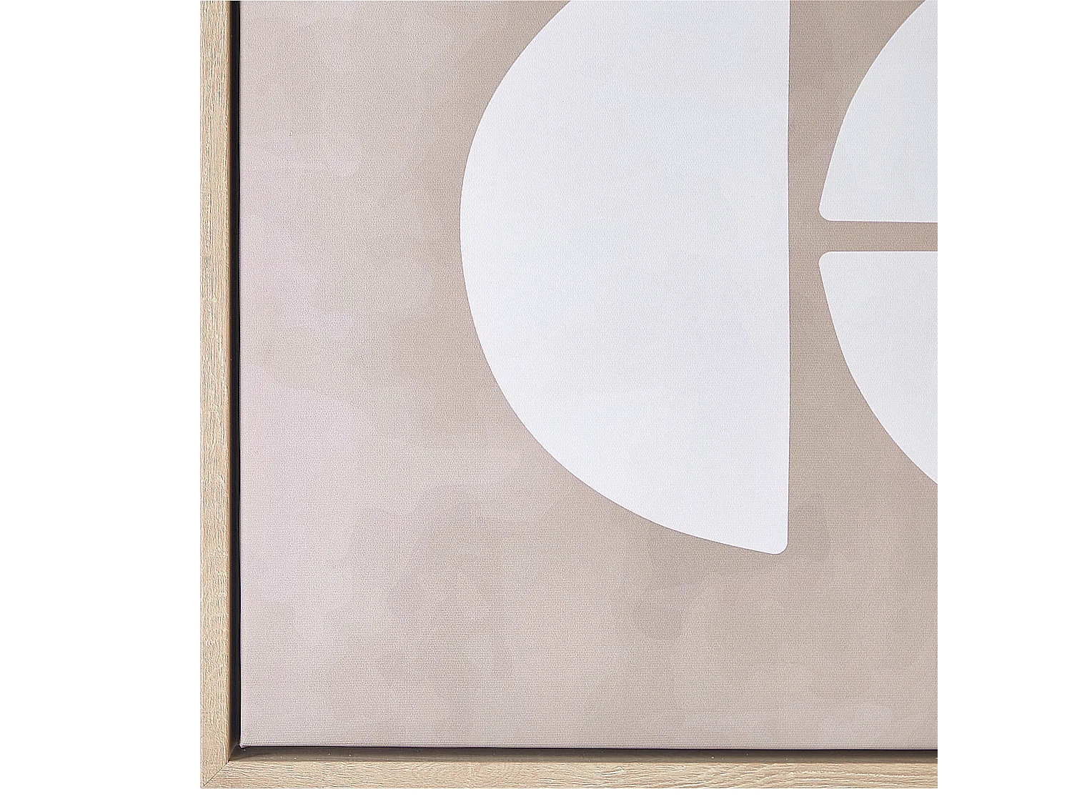 Stampa su tela RACALE Motivo astratto 63 x 93 cm Beige