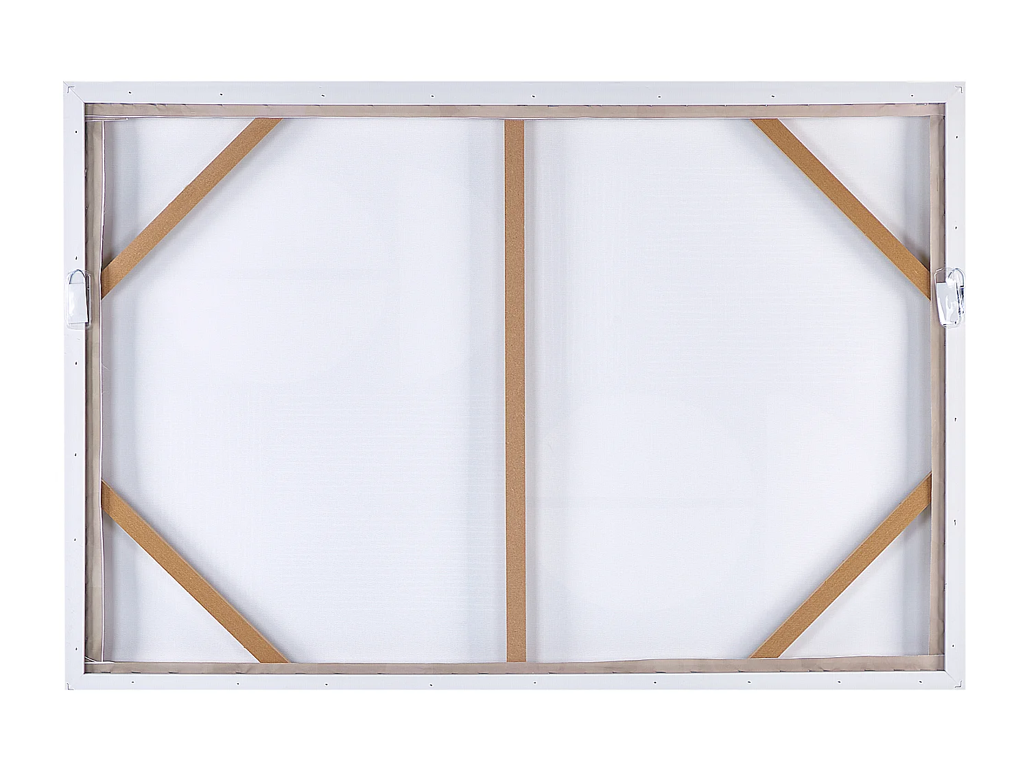 Canvas RACALE Abstract motief 63 x 93 cm Beige