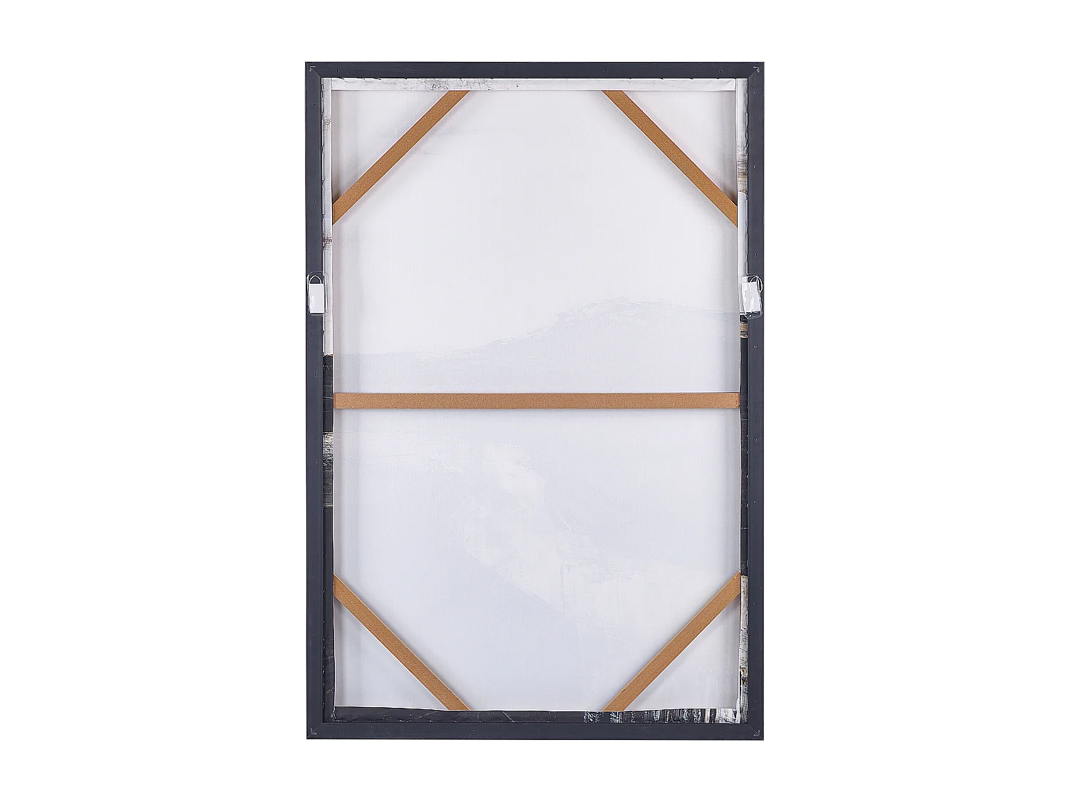 Imprimé sur toile STATTE Motif abstrait 63 x 93 cm Noir