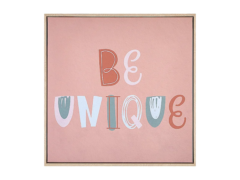 Canvas TAURISANO Kindermotiv 63 x 63 cm Rosa