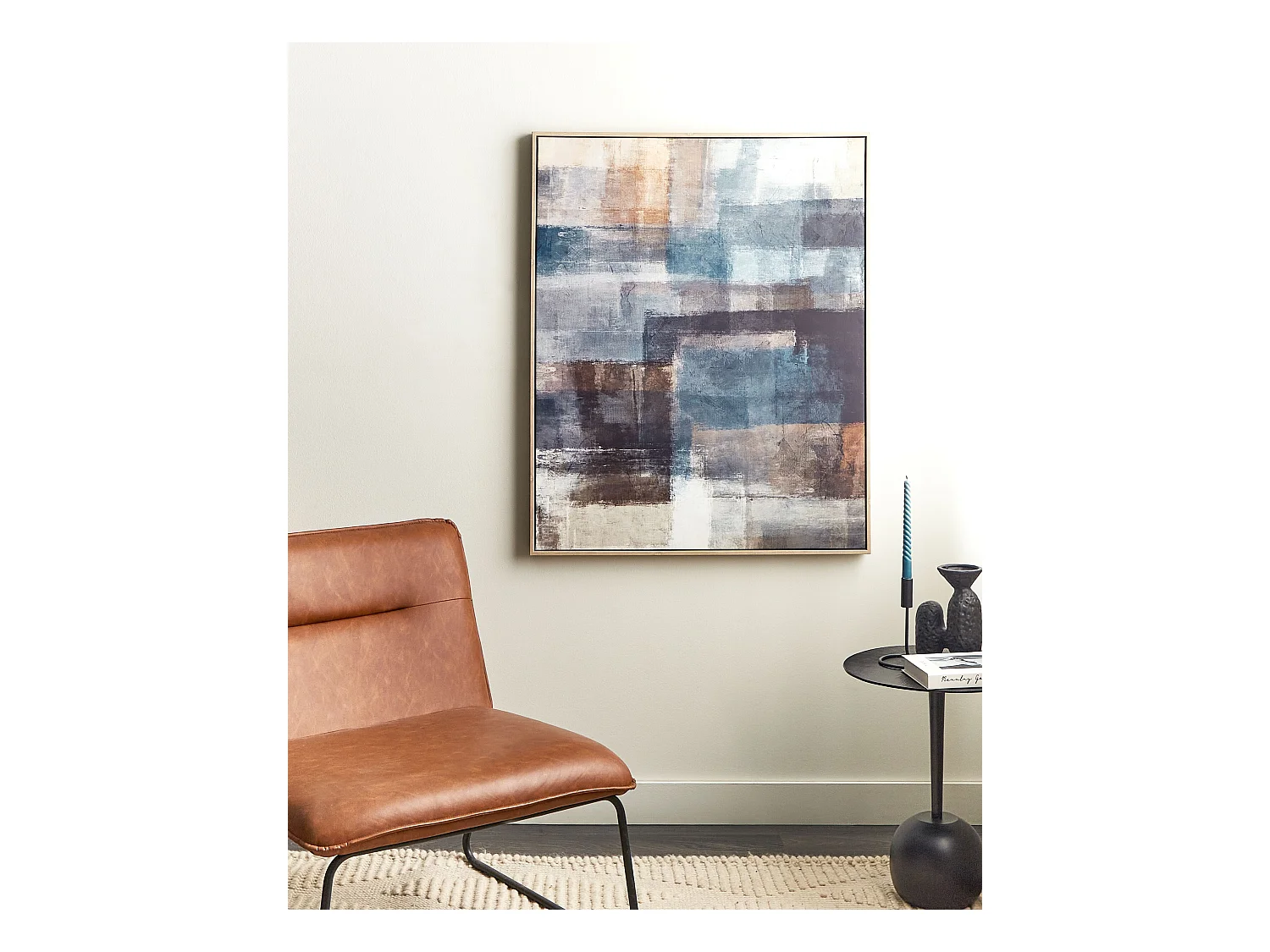 Imprimé sur toile PULSANO Motif abstrait 83 x 103 cm Multicolore