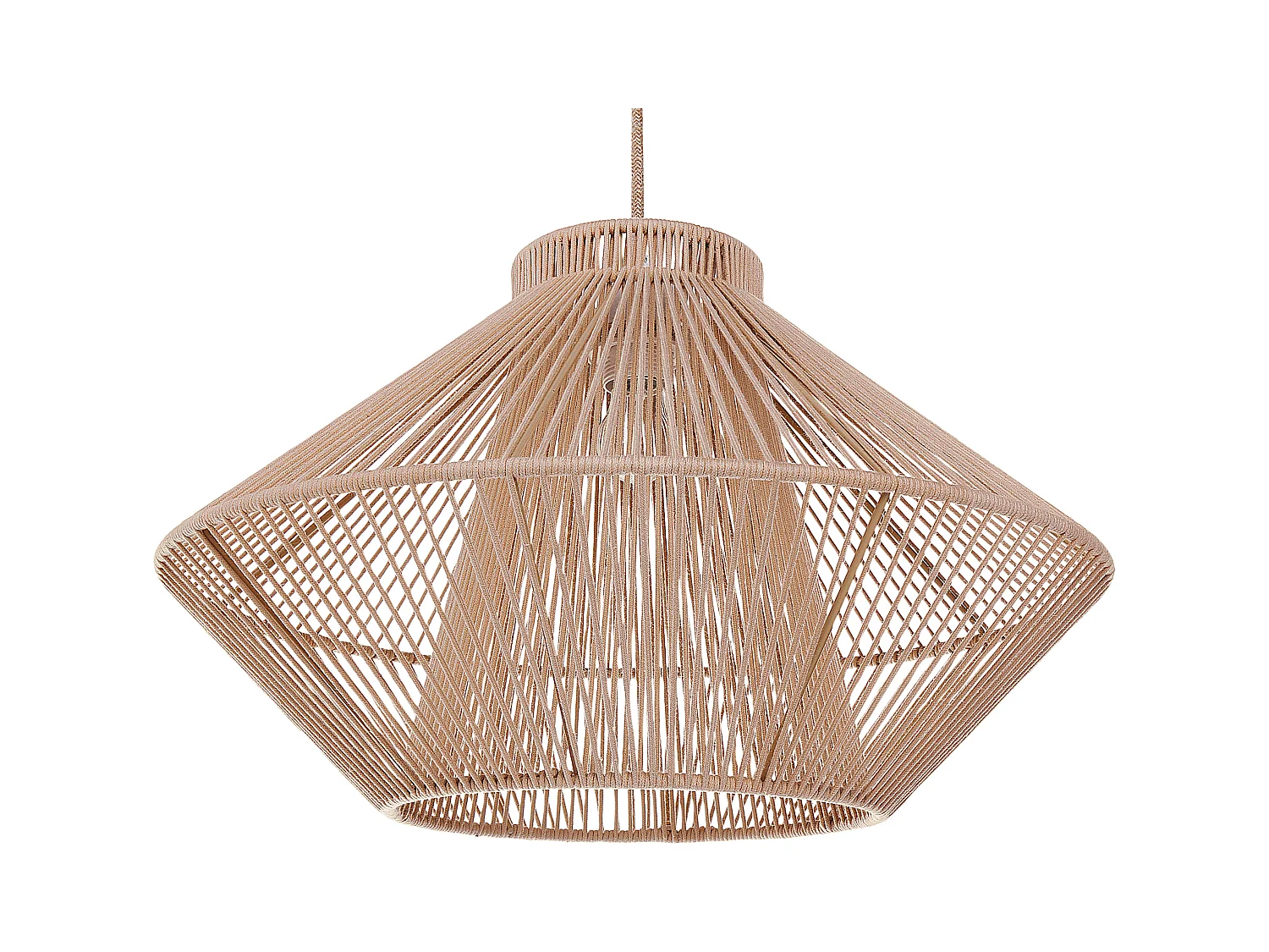 Hängelampe PALMETTO Baumwolle Beige
