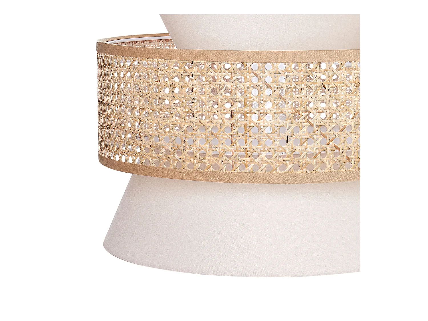 Hängelampe LUYANO Rattan Beige