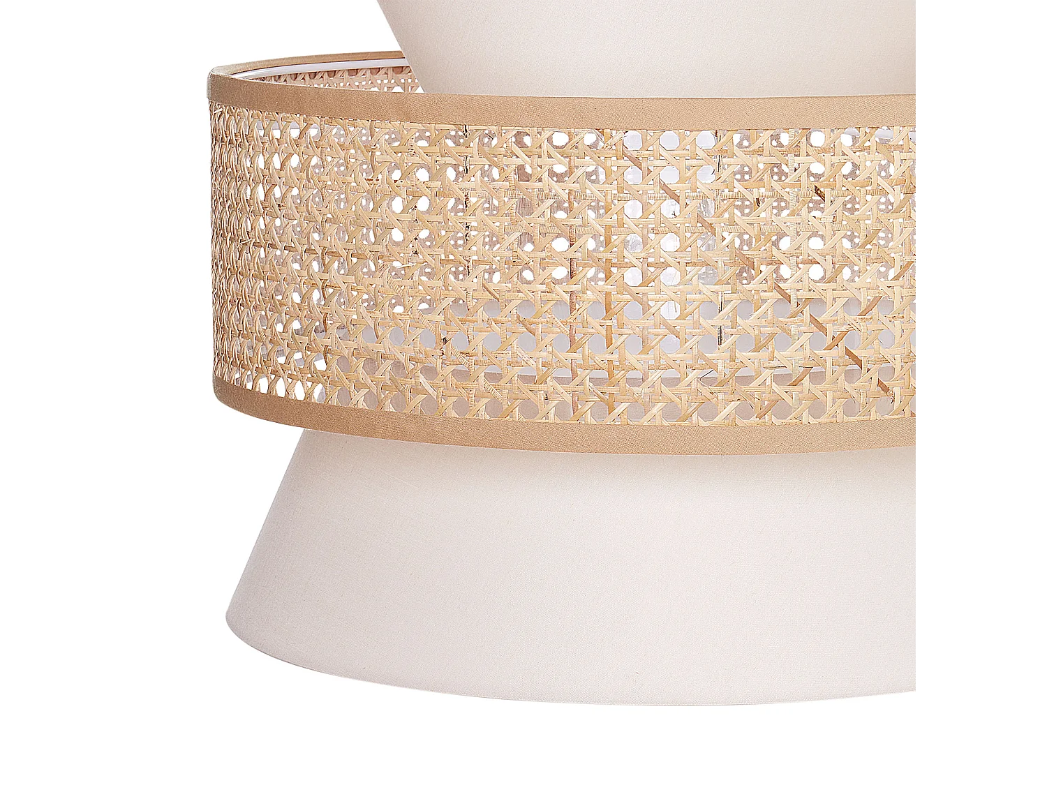 Candeeiro suspenso LUYANO Rattan Creme