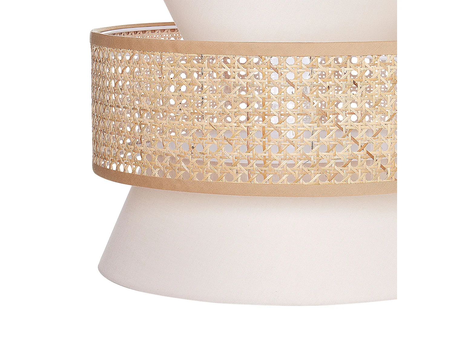 Lampe suspension LUYANO Rotin Beige
