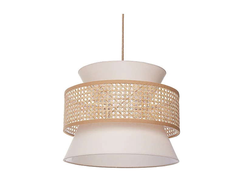 Lampadario LUYANO Rattan Beige