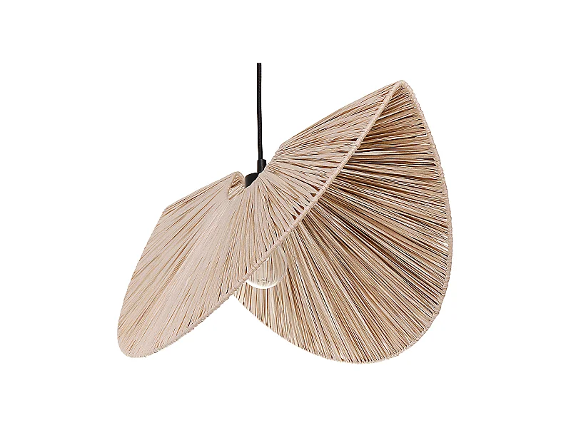 Hängelampe HERRON Papier Naturfarben