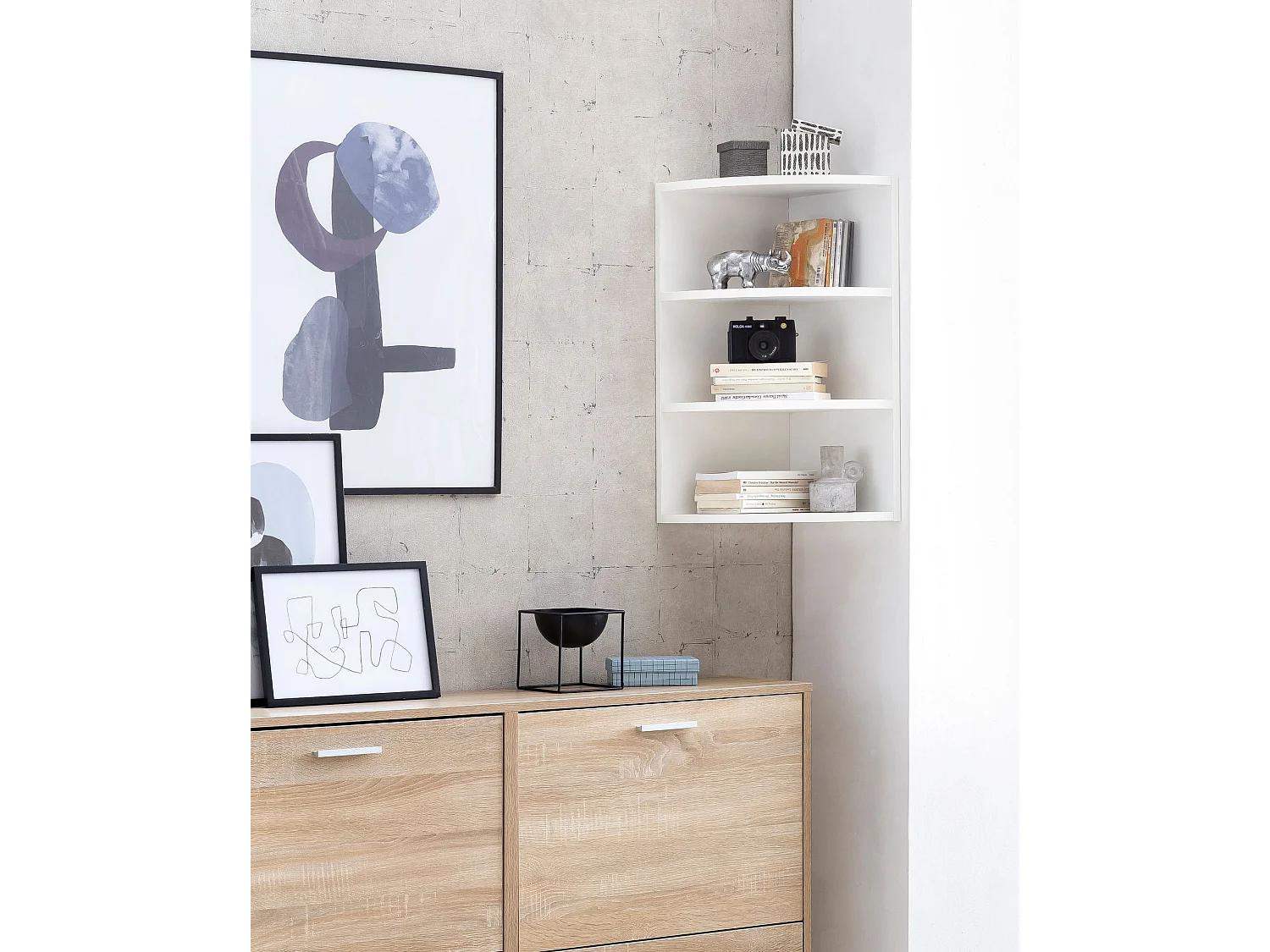 Eckregal Wandregal Winkelregal Badregal Küchenregal Standregal Regal