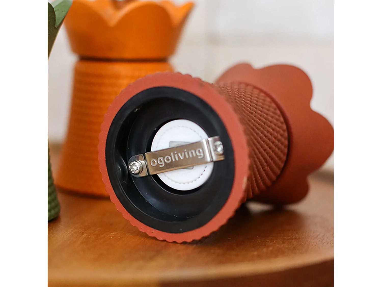 Ogo Living - Moulin A Poivre Et Sel H8cm En Fonte Et Acier Paprika Hawai