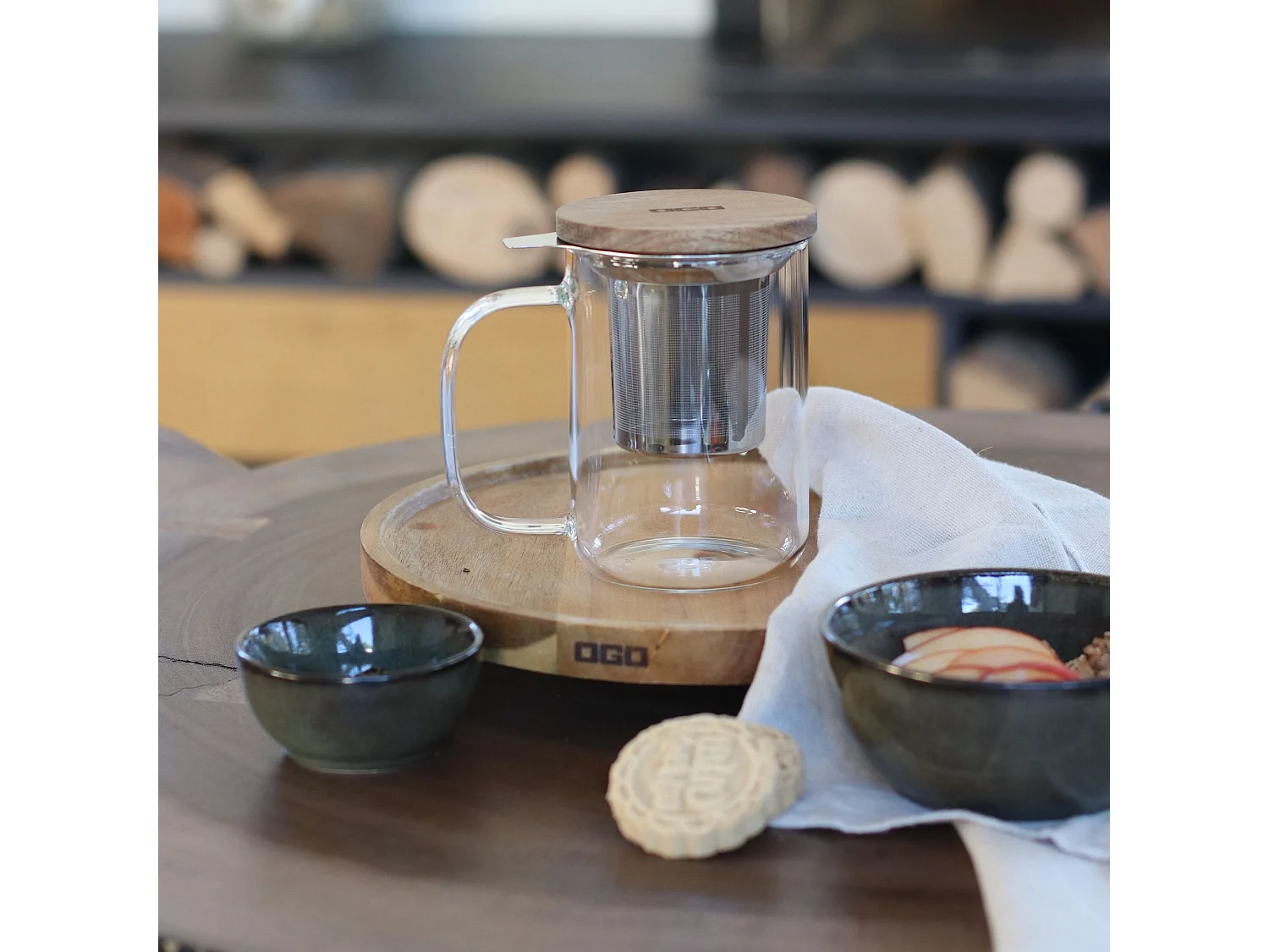 Ogo Living - Tisaniere Gustave En Verre Borosilicate  450 Ml Ogo