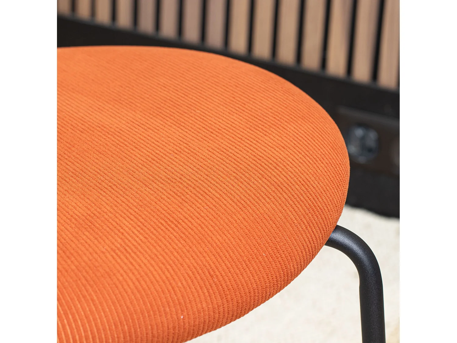 Now's Home - Lot De 2 Chaises En Bois Et Velours Terracotta