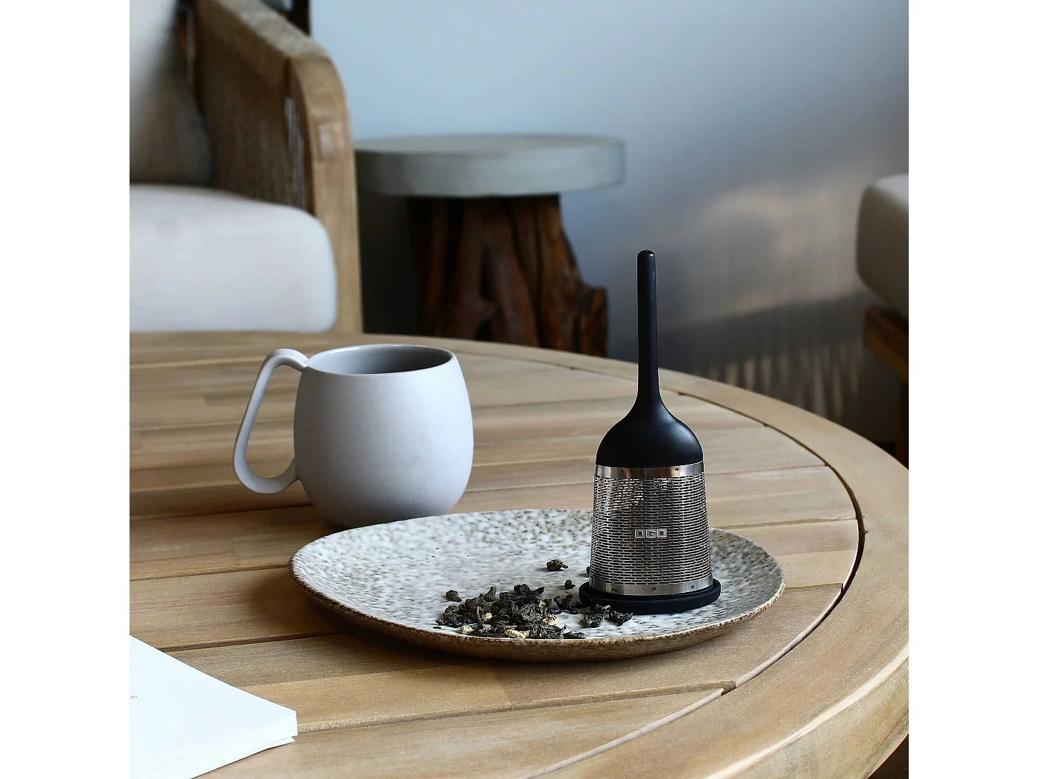 Ogo Living - Infuseur à Thé Gaspard En Inox Support Silicone