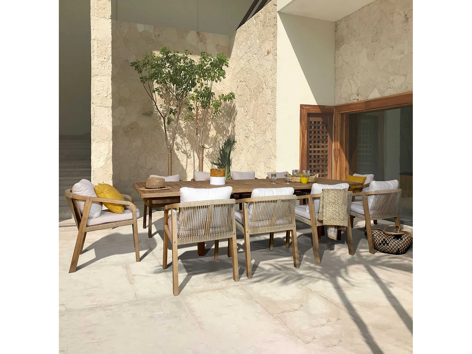 Now's Home - Table Extensible En Bois D'acacia 200-300cm