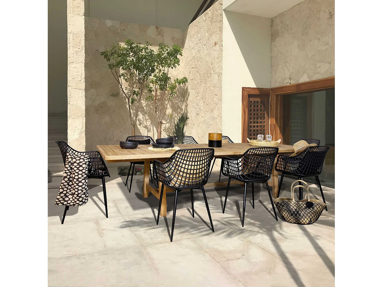 Now's Home - Table Extensible En Bois D'acacia 200-300cm