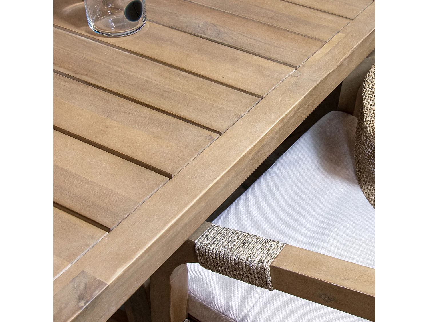 Now's Home - Ensemble De Jardin Table En Bois D'acacia 8 Places
