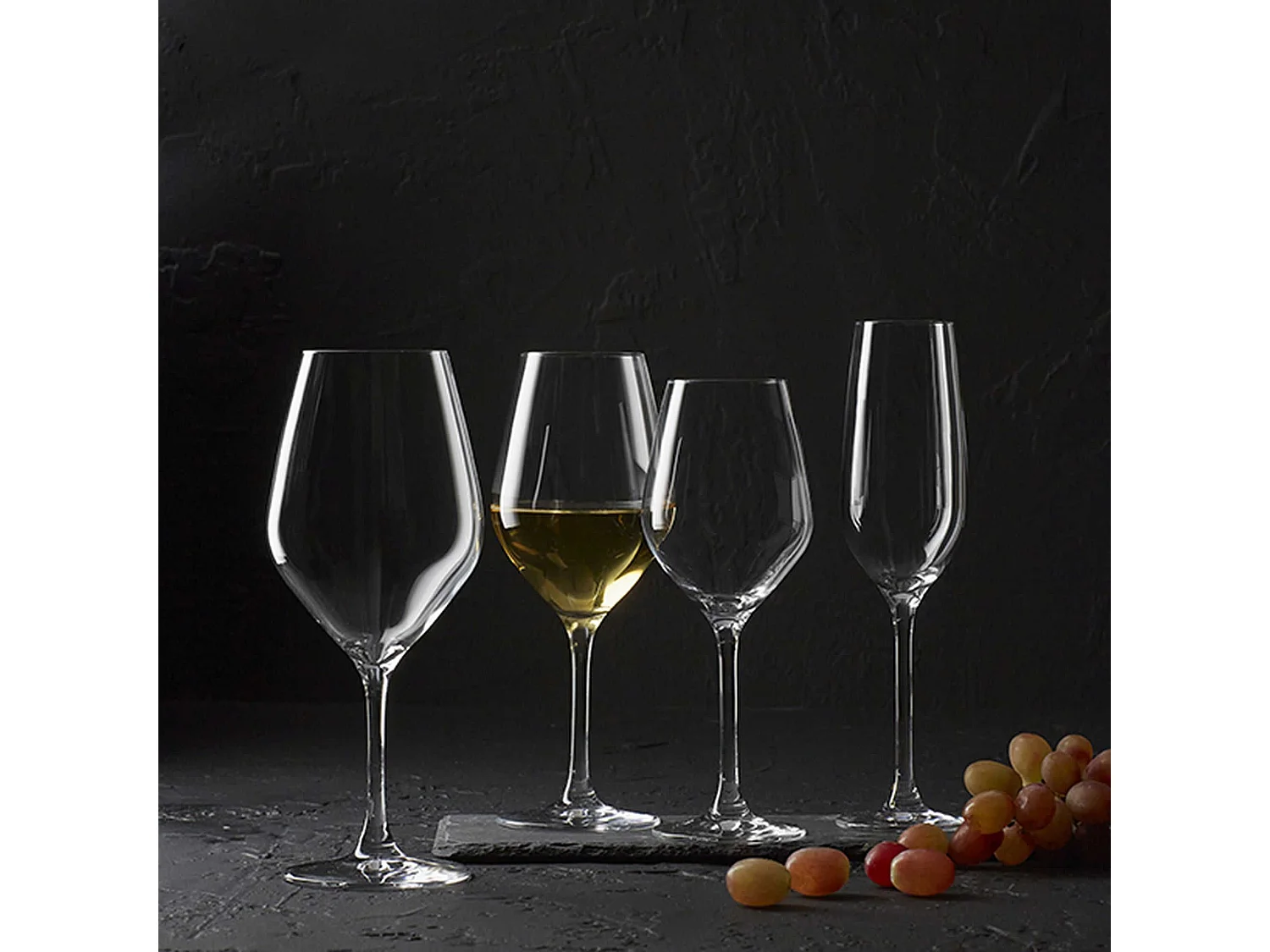 Ogo Living - Boite De 6 Verres A Pied Zenith En Cristallin 35 Cl