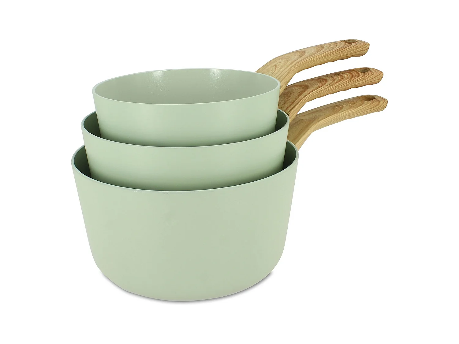 Set 3 poeles triply en acier inoxydable induction 20/24 et 28cm - made in france