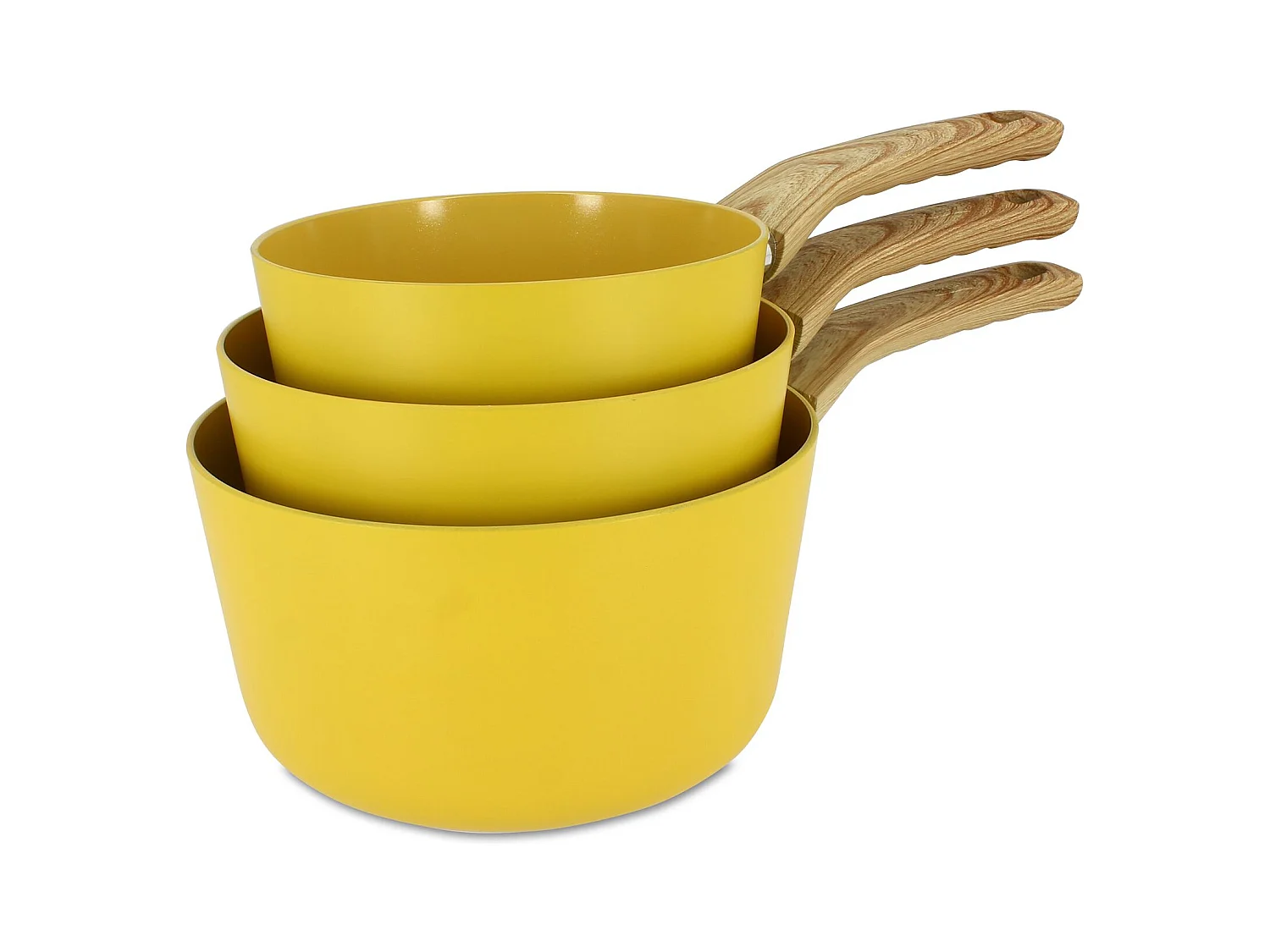 Set 3 poeles triply en acier inoxydable induction 20/24 et 28cm - made in france