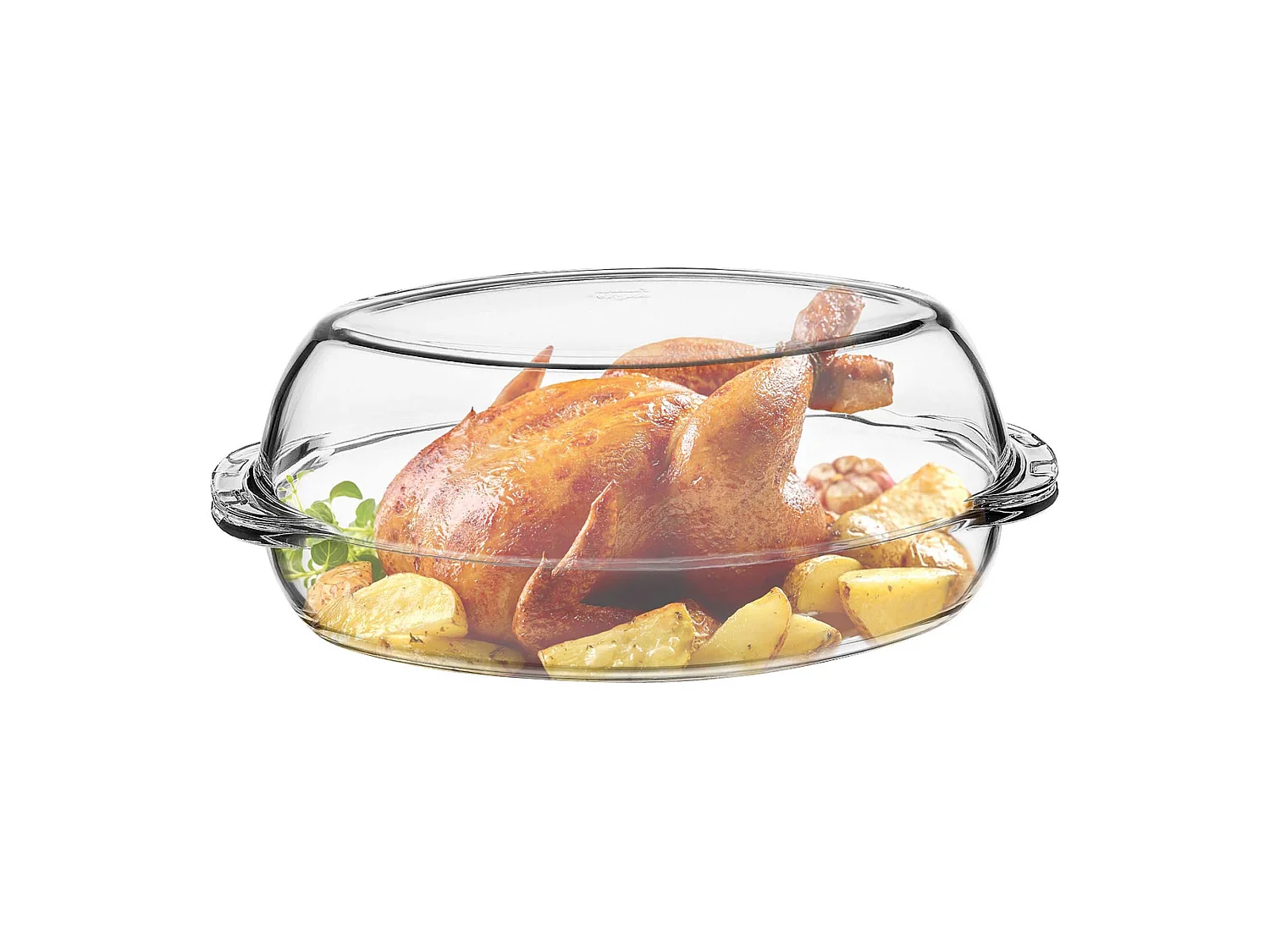 Menastyl - Cocotte Volaille En Verre Borosilicate