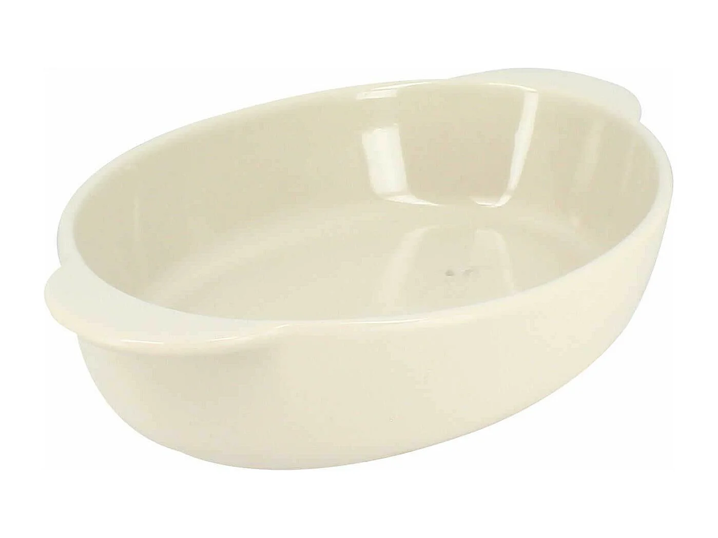 Menastyl - Plat A Four Octave Ovale 27x16.5cm 950ml En Gres Beige