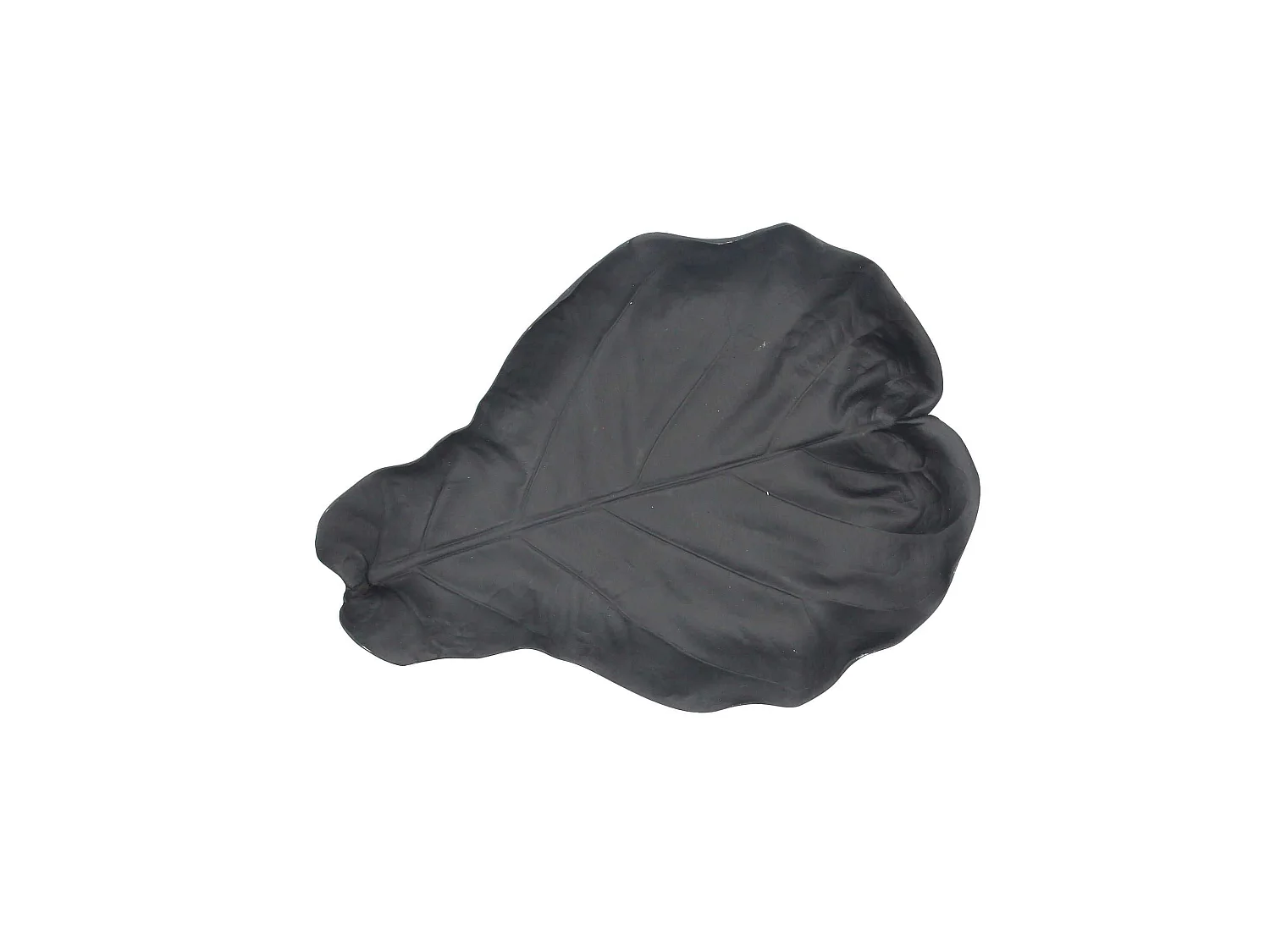 Now's Home - Coupelle Fleur En Resine Noir Mat 27.5x36.5x5.5cm Jungle