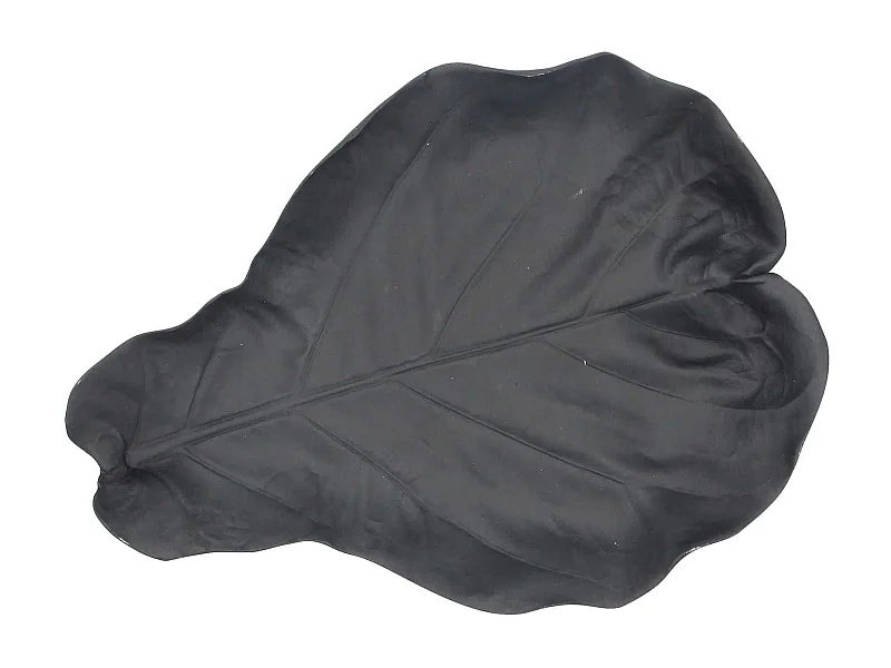 Now's Home - Coupelle Fleur En Resine Noir Mat 27.5x36.5x5.5cm Jungle