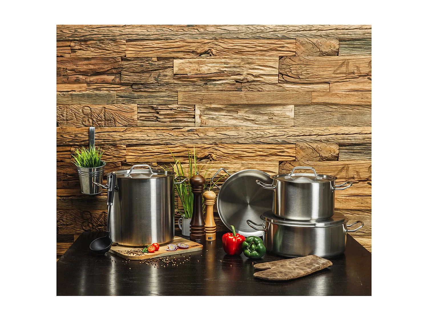 Menastyl - Casserole Professionnel 16cm En Acier Inoxydable