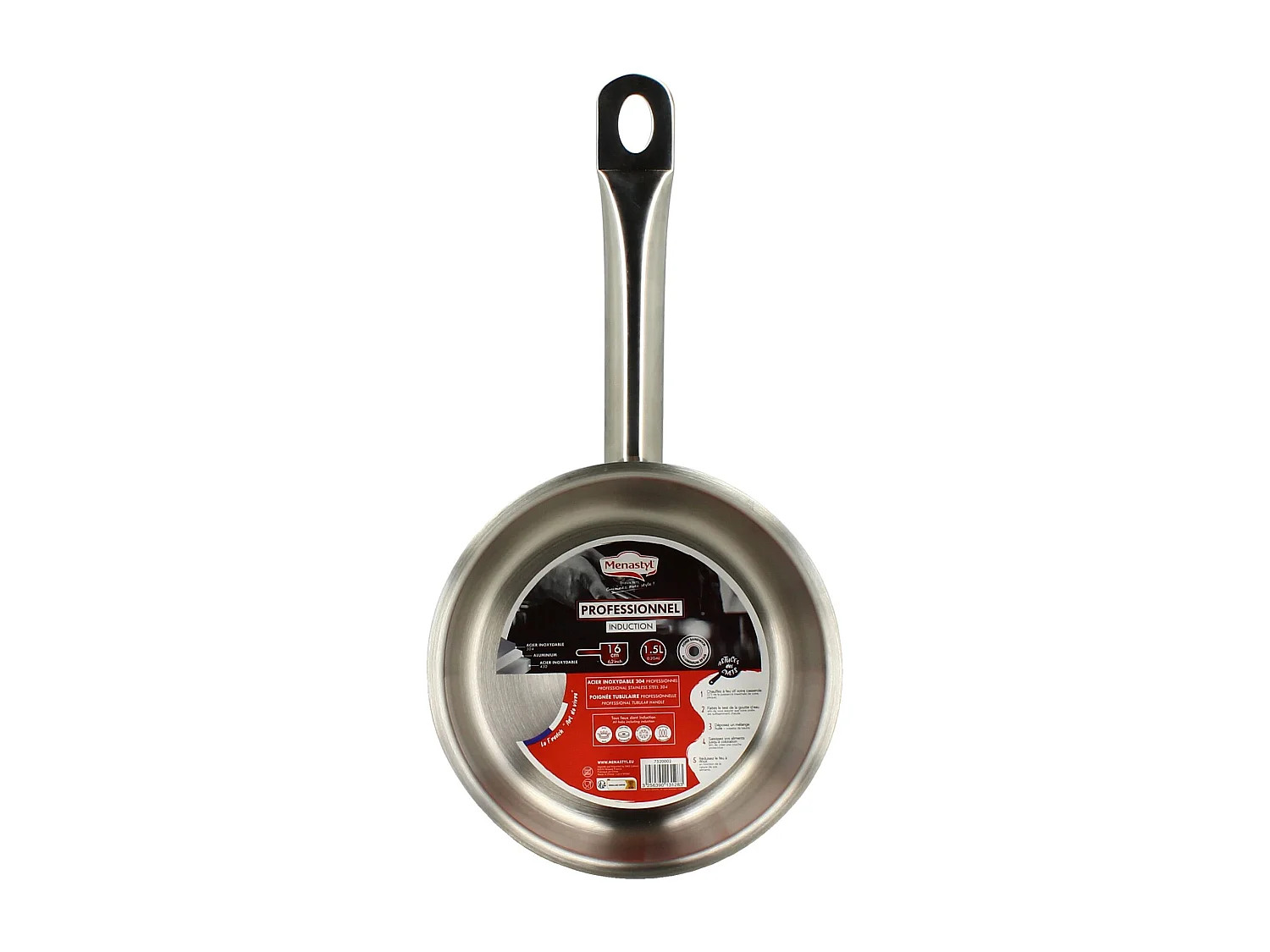 Menastyl - Casserole Professionnel 16cm En Acier Inoxydable