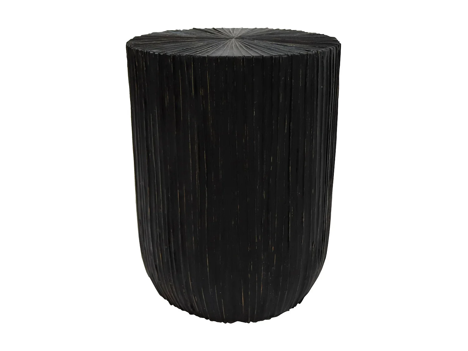 Now's Home - Meuble D'appoint En Bois Et Feuilles De Cocotier ø33cm Et H43cm -tupai