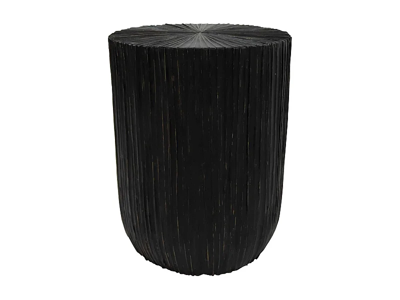 Now's Home - Meuble D'appoint En Bois Et Feuilles De Cocotier O33cm Et H43cm -tupai