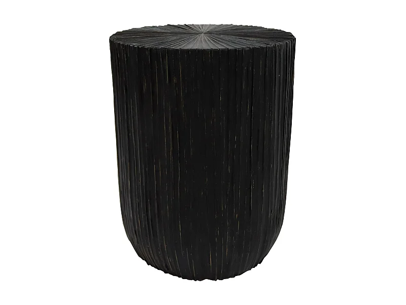 Now's Home - Meuble D'appoint En Bois Et Feuilles De Cocotier O33cm Et H43cm -tupai