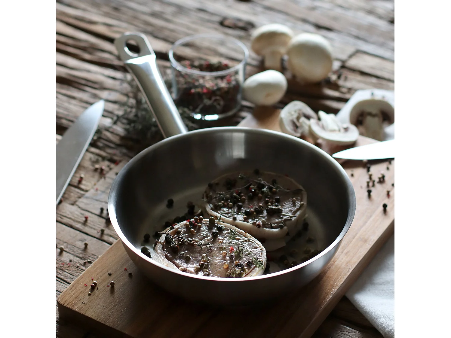 Menastyl - Poele Professionnel 20cm En Acier Inoxydable